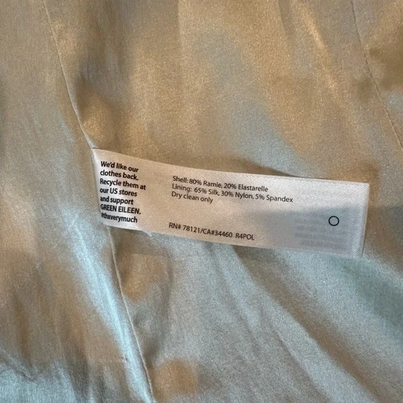 Eileen Fisher Cream Blazer Modern Tailored Design - Picture 4 of 8